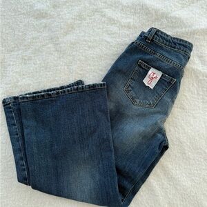 Golden Goose Girls Dark Blue Bootcut Jeans Kids 10